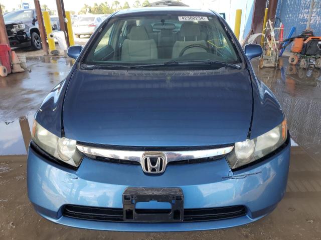 1HGFA16848L071157 - 2008 HONDA CIVIC EX BLUE photo 5