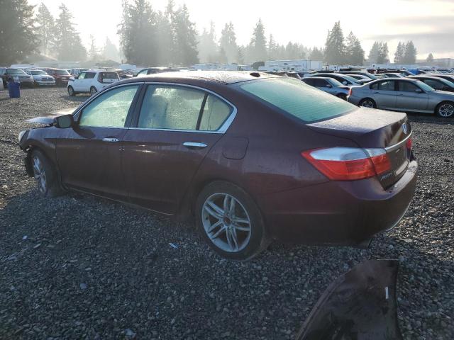 1HGCR3F89EA015309 - 2014 HONDA ACCORD EXL MAROON photo 2