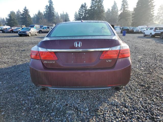 1HGCR3F89EA015309 - 2014 HONDA ACCORD EXL MAROON photo 6