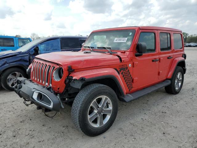 1C4HJXEN6MW687534 - 2021 JEEP WRANGLER U SAHARA RED photo 1