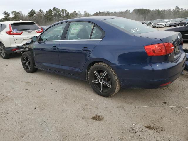 3VWDP7AJ8DM409330 - 2013 VOLKSWAGEN JETTA SE BLUE photo 2