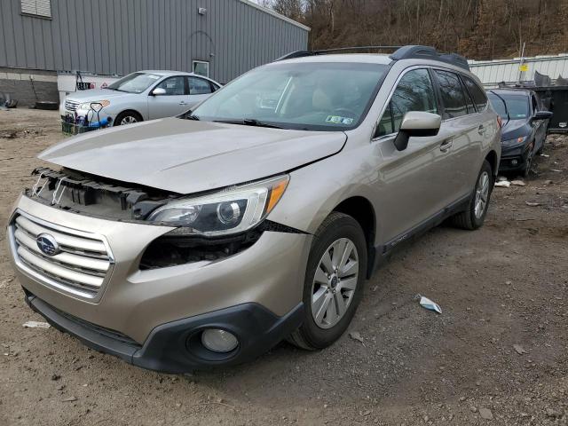 4S4BSACC0F3220210 - 2015 SUBARU OUTBACK 2.5I PREMIUM BEIGE photo 1