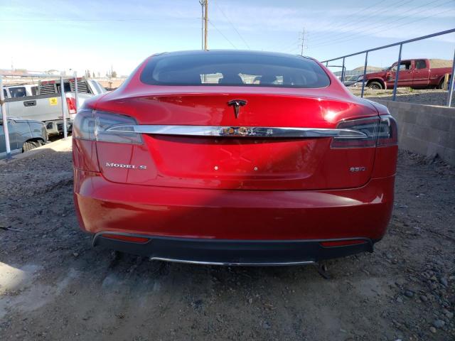 5YJSA1H25FF095974 - 2015 TESLA MODEL S 85D RED photo 6