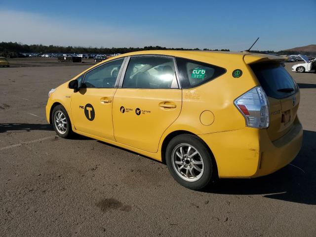 JTDZN3EU4E3308509 - 2014 TOYOTA PRIUS V YELLOW photo 2