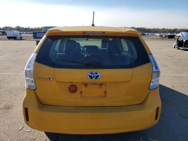 JTDZN3EU4E3308509 - 2014 TOYOTA PRIUS V YELLOW photo 6