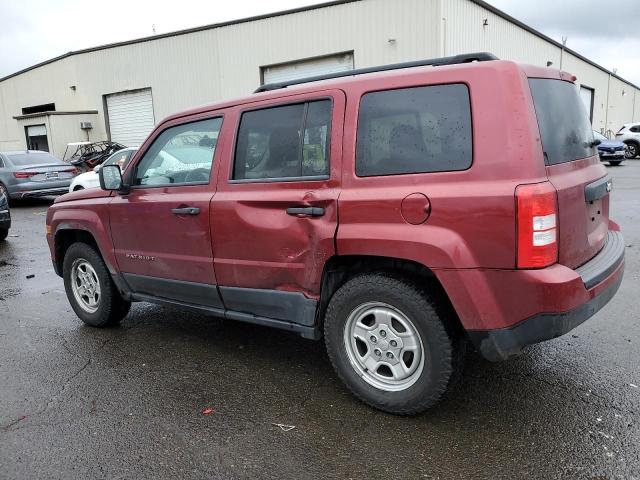 1C4NJPBA0DD225616 - 2013 JEEP PATRIOT SPORT RED photo 2