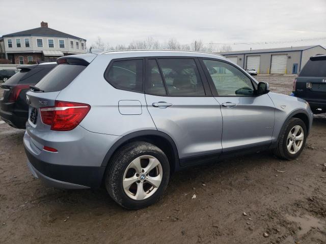 5UXWX5C57BL708840 - 2011 BMW X3 XDRIVE28I BLUE photo 3