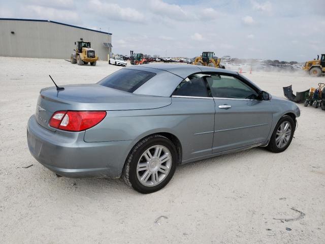 1C3LC65M88N658154 - 2008 CHRYSLER SEBRING LIMITED TURQUOISE photo 3