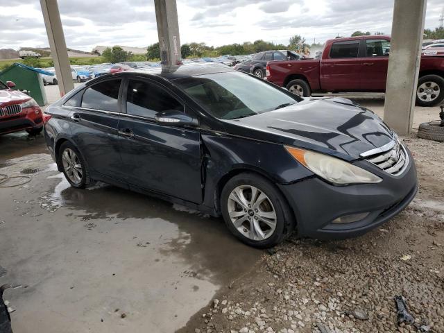 5NPEC4AC5BH196990 - 2011 HYUNDAI SONATA SE BLUE photo 4