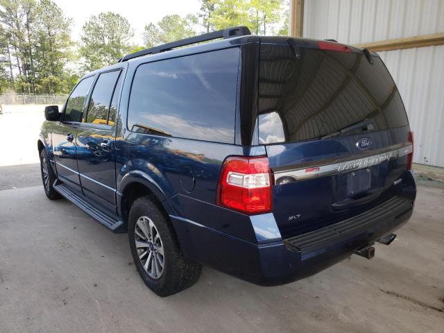 1FMJK1JTXHEA69477 - 2017 FORD EXPEDITION EL XLT BLUE photo 3