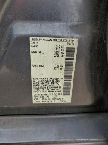 1N4AL3AP6EC420155 - 2014 NISSAN ALTIMA 2.5 CHARCOAL photo 12