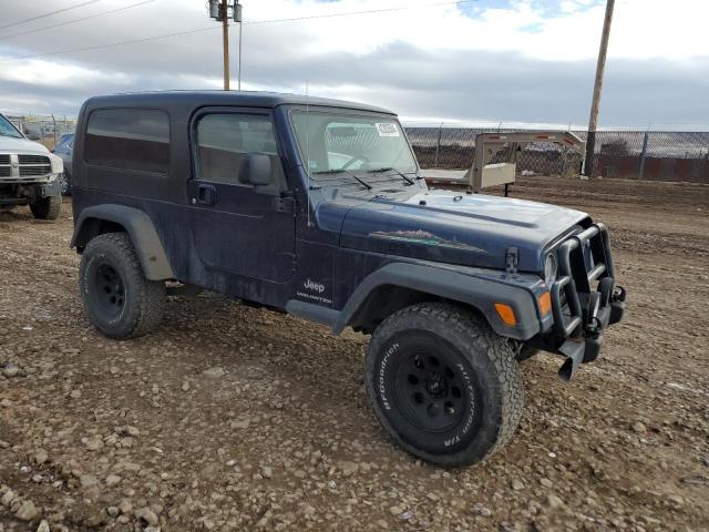 1J4FA44S36P715052 - 2006 JEEP WRANGLER / UNLIMITED BLUE photo 4