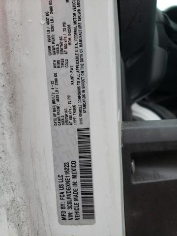 3C6LRVDGXNE116223 - 2022 RAM PROMASTER 2500 HIGH 白色 照片 14