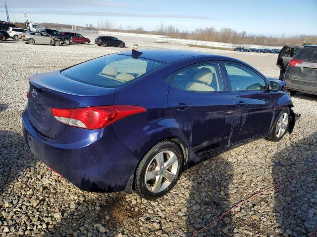 5NPDH4AE1DH257947 - 2013 HYUNDAI ELANTRA GLS BLUE photo 3