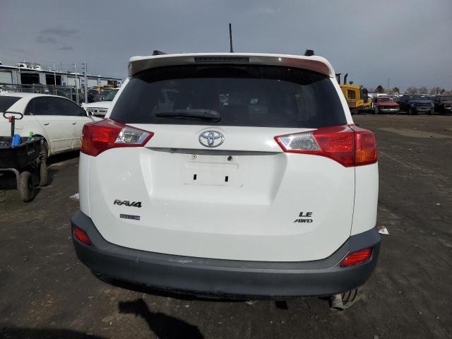 JTMBFREV7FD151550 - 2015 TOYOTA RAV4 LE WHITE photo 6