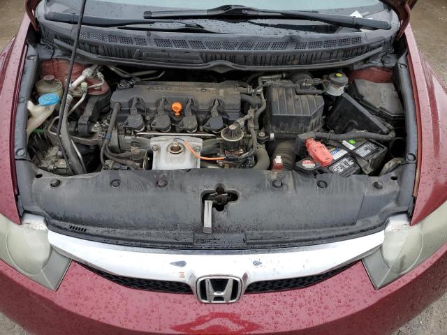 2HGFA1F55AH512240 - 2010 HONDA CIVIC LX BURGUNDY photo 11