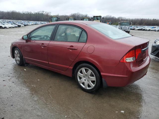 2HGFA1F55AH512240 - 2010 HONDA CIVIC LX BURGUNDY photo 2