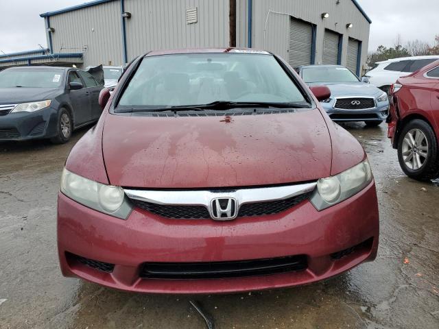 2HGFA1F55AH512240 - 2010 HONDA CIVIC LX BURGUNDY photo 5