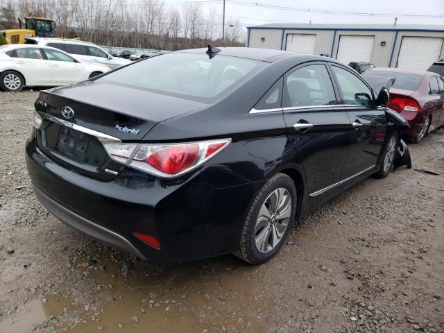 KMHEC4A47EA111017 - 2014 HYUNDAI SONATA HYBRID BLACK photo 3