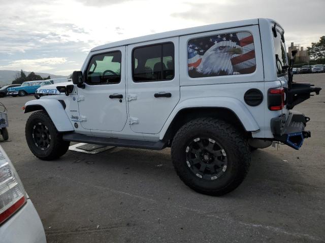 1C4JJXP6XMW757608 - 2021 JEEP WRANGLER U SAHARA 4XE WHITE photo 2