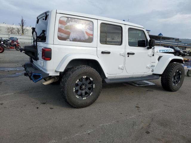 1C4JJXP6XMW757608 - 2021 JEEP WRANGLER U SAHARA 4XE WHITE photo 3