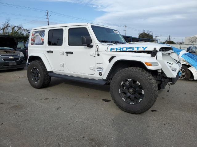 1C4JJXP6XMW757608 - 2021 JEEP WRANGLER U SAHARA 4XE WHITE photo 4