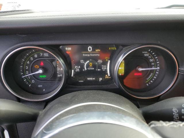 1C4JJXP6XMW757608 - 2021 JEEP WRANGLER U SAHARA 4XE WHITE photo 9