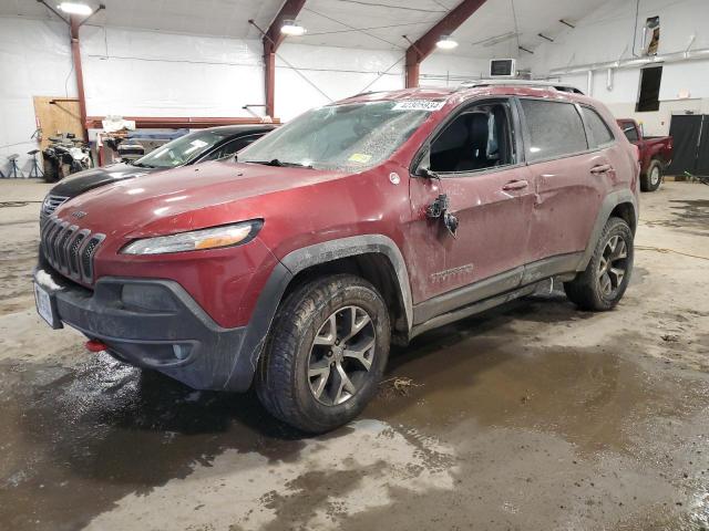 1C4PJMBS0EW310770 - 2014 JEEP CHEROKEE TRAILHAWK ბურგუნდია ფოტო 1