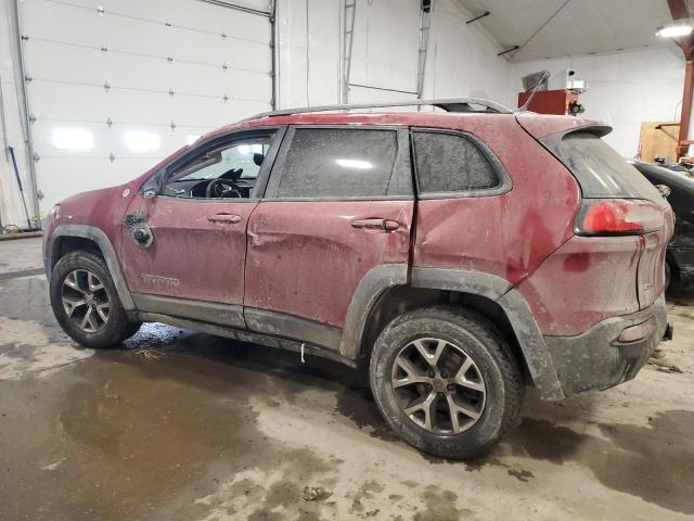 1C4PJMBS0EW310770 - 2014 JEEP CHEROKEE TRAILHAWK ბურგუნდია ფოტო 2