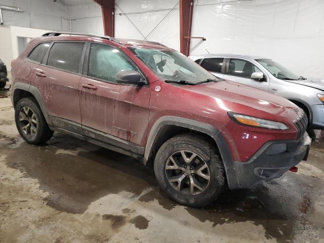 1C4PJMBS0EW310770 - 2014 JEEP CHEROKEE TRAILHAWK BURGUNDY photo 4