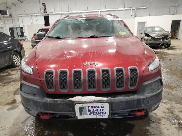 1C4PJMBS0EW310770 - 2014 JEEP CHEROKEE TRAILHAWK BURGUNDY photo 5