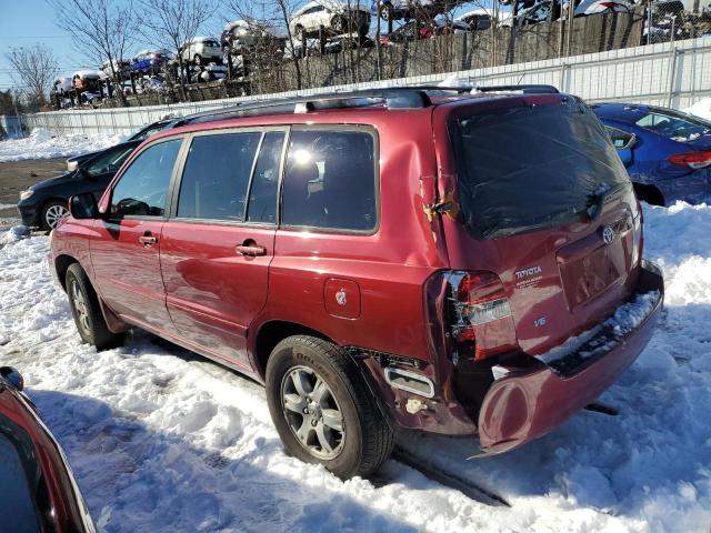 JTEDP21A960101722 - 2006 TOYOTA HIGHLANDER LIMITED MAROON photo 2