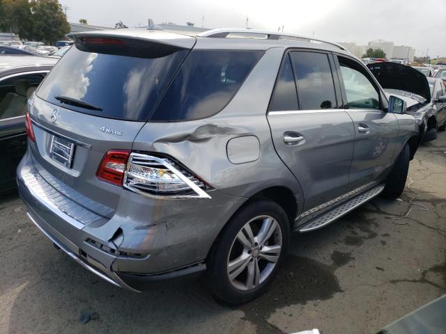 4JGDA5HB7FA535388 - 2015 MERCEDES-BENZ ML 350 4MATIC SILVER photo 3