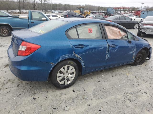 2HGFB2F59CH560622 - 2012 HONDA CIVIC LX BLUE photo 3