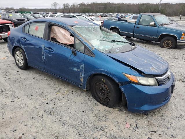 2HGFB2F59CH560622 - 2012 HONDA CIVIC LX BLUE photo 4