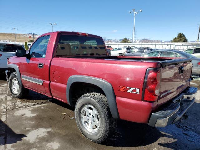 1GCEK14T34Z206196 - 2004 CHEVROLET SILVERADO K1500 BURGUNDY photo 2