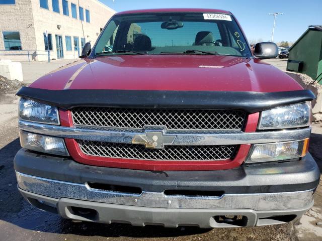 1GCEK14T34Z206196 - 2004 CHEVROLET SILVERADO K1500 BURGUNDY photo 5