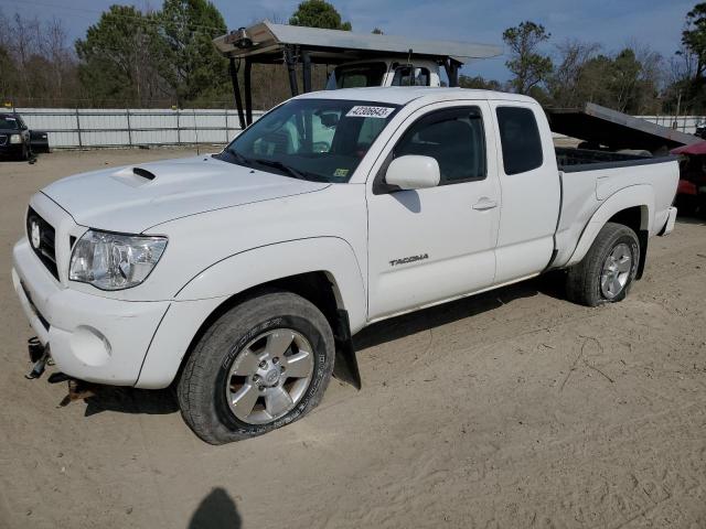 5TEUU4EN2AZ736098 - 2010 TOYOTA TACOMA ACCESS CAB WHITE photo 1