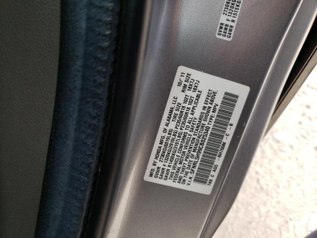 5FNRL5H99CB025340 - 2012 HONDA ODYSSEY TOURING SILVER photo 13