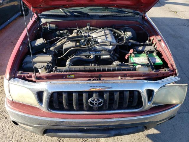 5TESN92N12Z033146 - 2002 TOYOTA TACOMA XTRACAB PRERUNNER RED photo 11