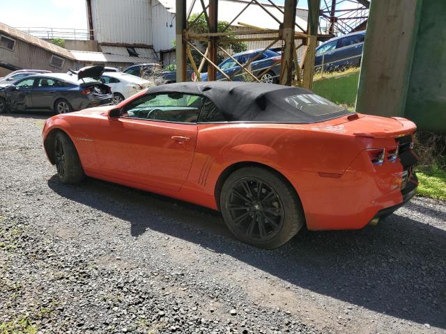 2G1FC3DD8B9168406 - 2011 CHEVROLET CAMARO LT ORANGE photo 2