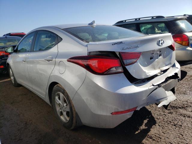 KMHDH4AE8EU170596 - 2014 HYUNDAI ELANTRA SE SILVER photo 2