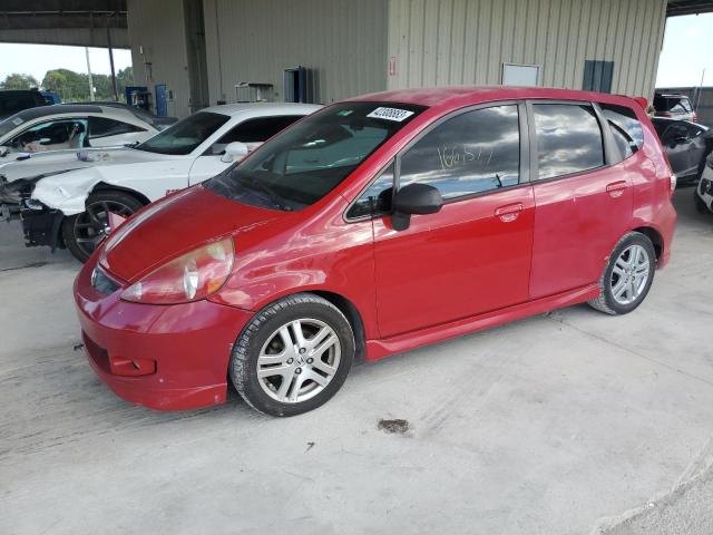 JHMGD386X8S073744 - 2008 HONDA FIT SPORT RED photo 1