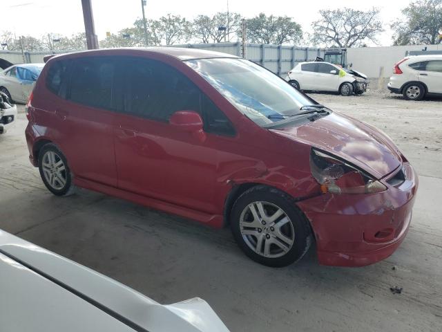 JHMGD386X8S073744 - 2008 HONDA FIT SPORT RED photo 4