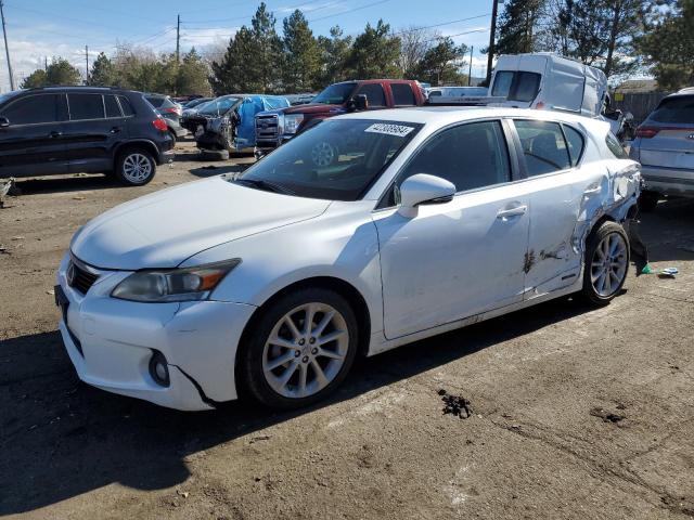 JTHKD5BH3C2066983 - 2012 LEXUS CT 200 WHITE photo 1