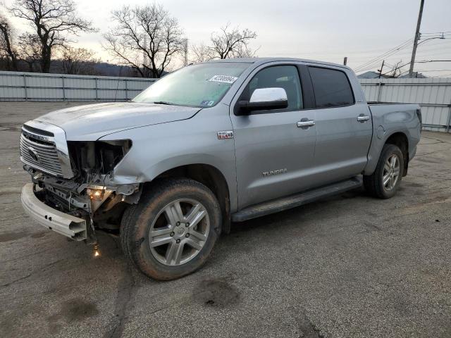 5TFHY5F15AX096936 - 2010 TOYOTA TUNDRA CREWMAX LIMITED SILVER photo 1