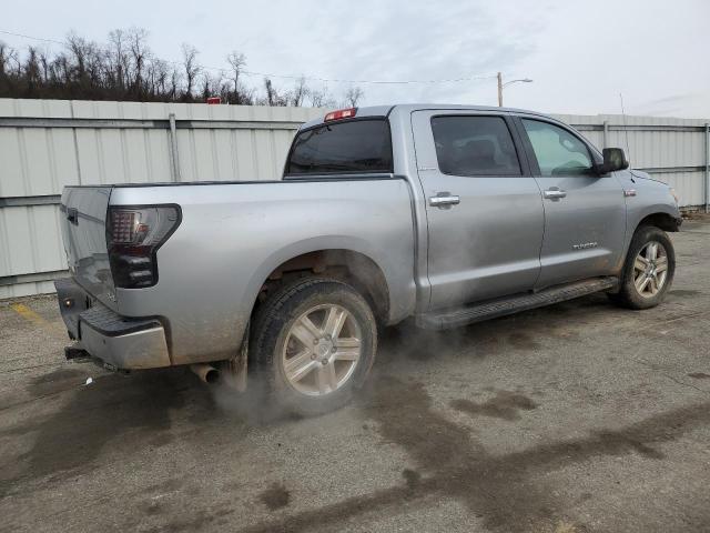 5TFHY5F15AX096936 - 2010 TOYOTA TUNDRA CREWMAX LIMITED SILVER photo 3