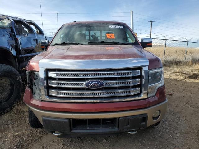 1FTFW1ET1EKE39057 - 2014 FORD F150 SUPERCREW BURGUNDY photo 5