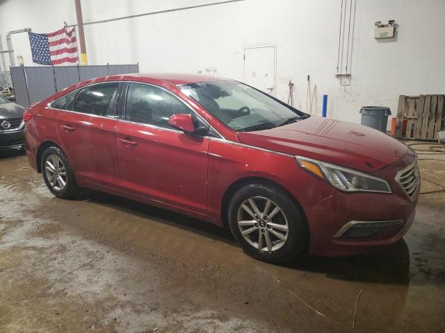 5NPE24AF1FH110495 - 2015 HYUNDAI SONATA SE RED photo 4