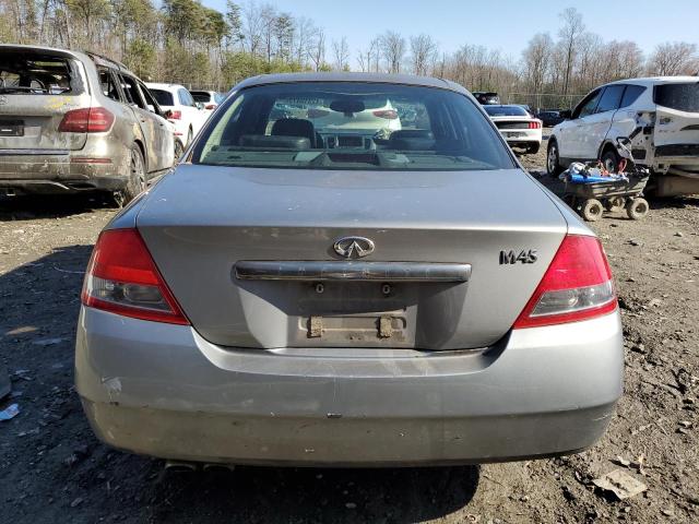 JNKAY41E83M003352 - 2003 INFINITI M45 GRAY photo 6